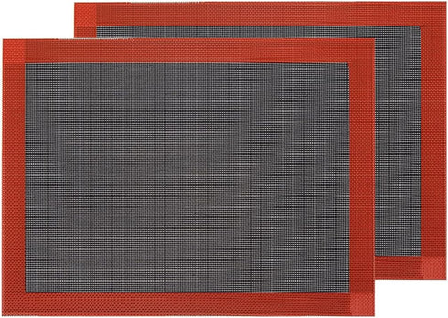 Professional Silicone Bread Baking Mat Non Stick Oven Liner Perforated Steaming Mesh For Half Sheet Size(11-4/5" x 15-3/4")...
