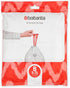 Brabantia PerfectFit Trash Bags (Size B/1.3 Gal) Thick Plastic Trash Can Liners with Drawstring Handles (40 Bags)...