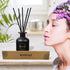 HOSSIAN 70 Pieces Fiber Reed Diffuser Replacement Refill Sticks, Diffuser Refills, Spa, Aromatherapy (12" x 3mm, Black)...