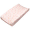 HonestBaby Girls Organic Cotton Changing Pad Cover, Peach Skin Papercut Floral, One Size...