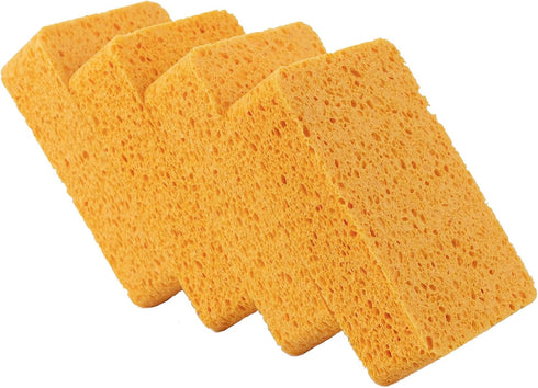 4PCS Extra Thick Sponges, Large Sponges, Kitchen Sponges, Cellulose Sponges, Dish Washing Sponges, Cleaning Sponges, Commercial Sponges, Car Washi...