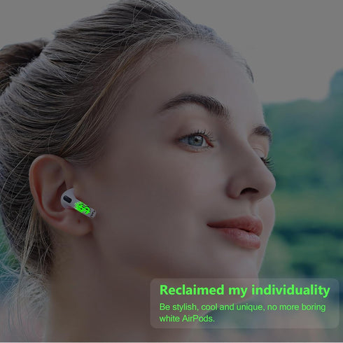 for AirPod 3 Skin Wrap, AirPod 3rd Generation Accessories for Men, Women, Boys and Girls Gift, Funny Sticker Decals Compatible to Case Cover, Glow...