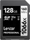 Lexar 128GB Professional 1066x SD Card, UHS-I, C10, U3, V30, Full HD, 4K, Up To 160MB/s Read SDXC Memory Card, for DSLR & Mirrorless Cameras (LSD1...