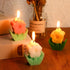3 Pcs Flower Shaped Scented Candle Set Soy Wax Candle Decor for Table Fireplace Room Aesthetic Cute Gifts for Women Birthday Anniversary Party Fav...