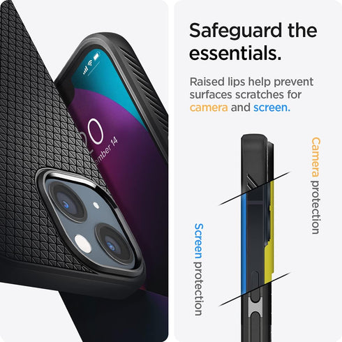 Spigen Liquid Air Armor Designed for iPhone 13 Case (2021) - Matte Black......