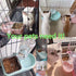 Cage Dual Bowl, Crate Hanging Double Dog Cat Bowls, Pet Water and Food Bowl Set with Automatic Water Dispenser Bottle Detachable Stainless Steel B...