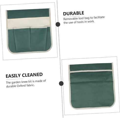 Kneeler Pouch Green Seat Garden Hanging for Cloth with Hand Chair Kneeling Folding Tools Foldable Heavy Dad Organizer Tool Pockets Gardening Bag M...