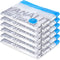 6 Pack Small Vacuum Storage Bags (24"x16"), Reusable Vacuum Sealer Compression Space Saver Bag for Clothes, Mattress, Blanket, Duvets, Pillows, Co...
