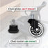 AXL Bell Glides Replacement Office Chair or Stool Swivel Caster Wheels to Fixed Stationary Castors, Replacement Chair Without Wheels and High Bell...
