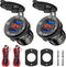 12V USB Outlet, 2pcs Quick Charge 3.0 Dual USB Car Charger, Cigarette Lighter Socket with Voltmeter, Waterproof Car Charger Adapter Fast Charge, C...