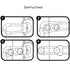 Sliding Cabinet Locks, Child Safety Locks U-Shaped Adjustable Child Proof Locks Multi-Purpose Latches for Drawers Closets Refrigerators Storage Do...