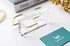 Business Card Holder for Desk, Modern Card Organizers and Office Desk Accessories for Men and Women (Golden)...