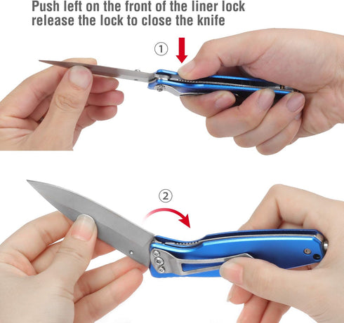 Mossy Oak Folding Pocket Knife, 7-inch Stainless Steel Drop Point Blade Knife EDC, Multi-Functional Tool with Bottle Opener and Glass Breaker...