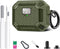 Maxjoy for AirPods 2nd Generation Case Cover with Cleaner Kit Set(10-in-1),Full Body Rugged Hard Shell Protective Case for AirPods Case,Front LED ...