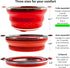 Collapsible Colander and Funnel - Stainless Steel Meets Red Silicone. RV Accessories for Inside, Camper Organization and Storage Idea, Motorhome, ...