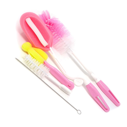 Honbay Bottle Brush Cleaner Kit with Teat Cleaner and Straw Brushes 360 Degree Rotating 5 PCS Within One Set Comes in Different Size selections - ...