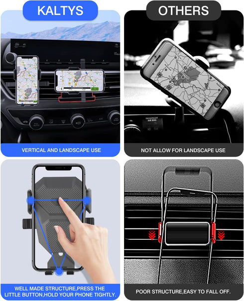 Karltys Car Phone Holder for Honda Accord 2018-2022, Cell Phone Holder Air Vent Phone Mount for Accord, Never Blocking Hands Free Thick Case Frien...