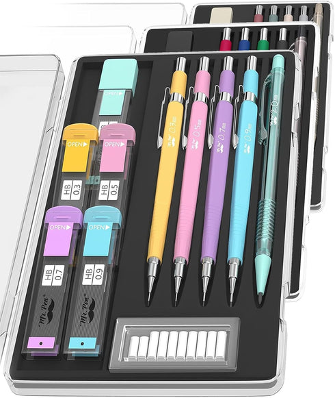 Mr. Pen- Pastel Mechanical Pencil Set with Lead and Eraser Refills, 5 Sizes, 0.3, 0.5, 0.7, 0.9, 2mm, Mechanical Pencils for Drawing and Sketching...