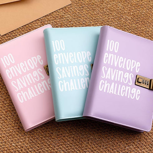100 Envelopes Money Saving Challenge,Savings Binder Way To Save $5,050,Budget Book With Cash Envelopes,Budget Planner With Cash Envelopes (Blue)...