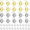 120Pcs 12mm Blank Bezel Earrings Setting,Earrings Wire Hooks Stud Earring Kit includes 20Pcs Cabochon Setting Bezel Blank 100Pcs Rubber Earring Ba...