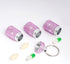 Bling Pill Case Pill Box Pill Organizers with Keychain Rhinestone Portable Pill Holder Waterproof Glitter Pill Storage Container for Indoor Outdoo...