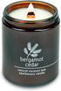 Hemlock Park Crackling Wood Wick Candle Handcrafted with Natural Coconut Wax (Standard 8 oz, Bergamot Cedar)...