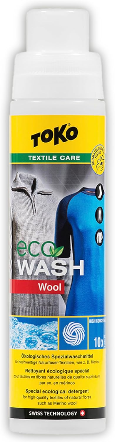 TOKO ECO Wool Wash 250ml - Detergent Wool and Merino Clothing...