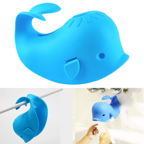 Bath Spout Cover for Bathtub,Baby Shower Protector Cover A Fun Way to Protects Baby from Bumping Head During Bathing Time Cute Soft Whale Design M...