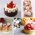 Tart Ring Molds, Hsxxf 8pcs Round Shape Cake Molds Mousse Circle Mini Tart Rings for Baking Muffin Mousse Cake Circle Cutter (8)...