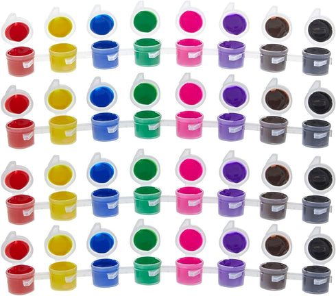 Bright Creations Acrylic Paint Pots for Kids, Classroom, Art and Crafts, 8 Colors (96 Pack)...