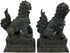 YTC Summit International, Inc. Pair of Chinese Lions Stone Guardian Statue on Engraved Base Figurines Set of 2...