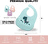 Silicone Baby Bibs with Food Catcher (Set of 3) - BPA Free Plastic, Durable and Adjustable Bib - Silicone Bibs for Babies, Toddlers, Boys, and Gir...