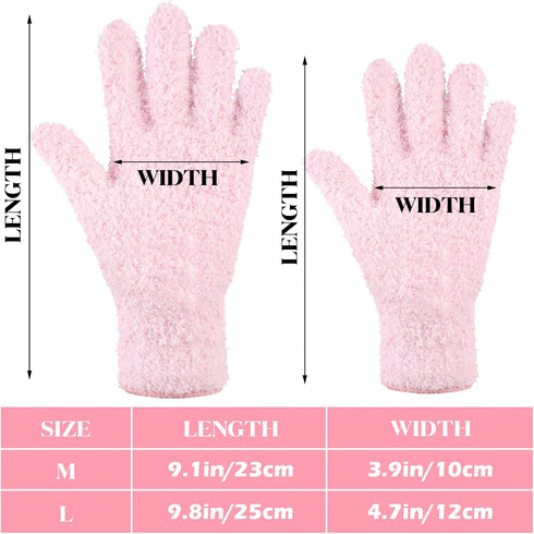 Bencailor 6 Pairs Microfiber Dusting Gloves, Dusting Cleaning Gloves Microfiber Gloves for Plants House Blinds Car Dust Mitt (Fresh Color,Large)...