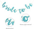 Bride to Be Banner for Bridal Shower, Engaged, Marry Party, Wedding, Hen Night Bachelorette Party Decorations (Blue Glitter)...