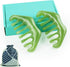 Handheld Massage Comb for Scalp and Meridian Therapy - Natural Resin Guasha Scraping and Multi-Functional Head Massager Tool for Relaxation, Acupo...