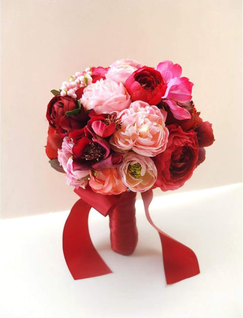 VATIN Double Face Hot Red Satin Ribbon 2" Continuous 25 Yards,Red Polyester Fabric Ribbon use for Bows Bouquet, Gift Wrapping, Floral Arrangement ...