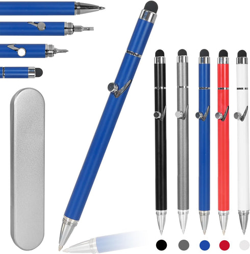 Ballpoint Pen with Stylus Tip,The Rubber Soft Touch Ballpoint Pen, 2 in 1 Stylus Stylish Pen, Metal Stylus Pen for Touch Screens,Smooth Writing Pe...