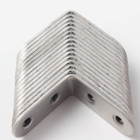 Onwon Corner Brace 40 x 40mm, 16 Pieces Angle Beacket, Stainless Steel Brace Corner, L Shaped Corner, Fastener Joints Fastener Beacket with 64 Pie...