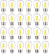 ALAMPEVER LED String Light Bulbs,E26 Bulb for Outdoor String Lights bulb,24 PACK Waterproof S14 Replacement LED Bulbs?5W,2200K Warm White?Non-Dimm...