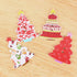 EXCEART 100pcs Christmas Tree Buttons Christmas Sewing Buttons Mixed Patterns with 2 Holes for Sewing DIY Crafts(Random Color)...