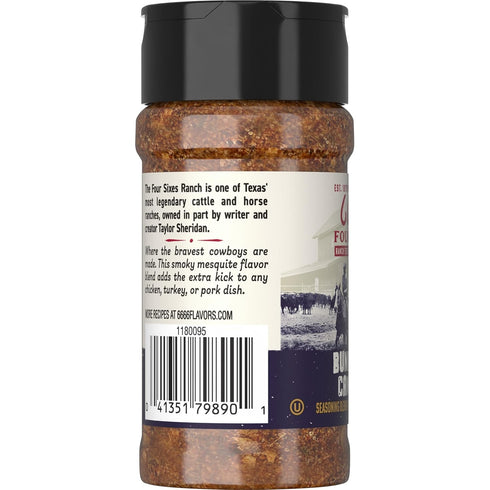 6666 Four Sixes Bunkhouse Campfire Seasoning, 3.4 Ounce...