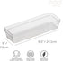 Oggi Clear Drawer Organizer - 3" X 9.5" - Ideal for Organizing Kitchen Drawers, Office, Desk, Silverware, Kitchen Utensils, Cosmetics and Bathroom...