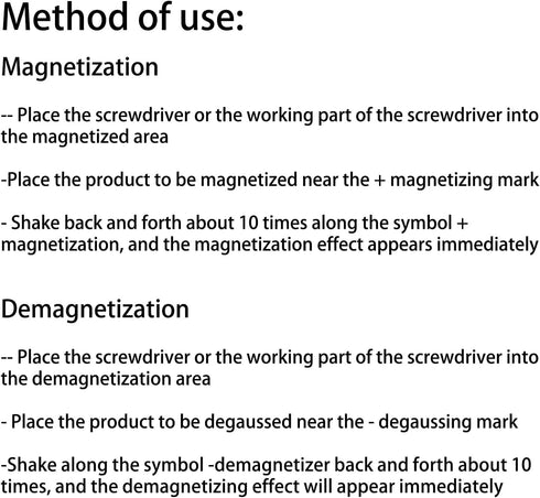 Red Bit Magnetizer Magnetiser Demagnetiser Universal Magnetizer & Demagnetizing Tool for Screwdrivers Bits & Tool Tips Magnetization ABS...