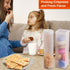 Home-X Set of 2 - Saltine Cracker Sleeve Storage Container / Cookie Stay Fresh Keeper, 1 Round and 1 Square...