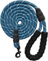 7FT/8FT/10FT Heavy Duty Rope Dog Leash, 1/2" Diameter Strong Nylon Medium Large Dog Leash with Soft Handle - for Outdoor Pets Walking Playing Expl...