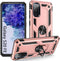 ADDIT Samsung S20 FE Case, Military Grade, Heavy Duty, with Kickstand Ring & Magnet Car Mount - Rose Gold...