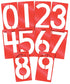 Roylco Big Number Stencils, 5 x 9 Inches, Set of 10...
