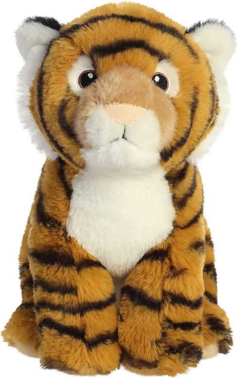 Aurora® Eco-Friendly Eco Nation™ Bengal Tiger Stuffed Animal - Environmental Consciousness - Recycled Materials - Orange 9 Inches...