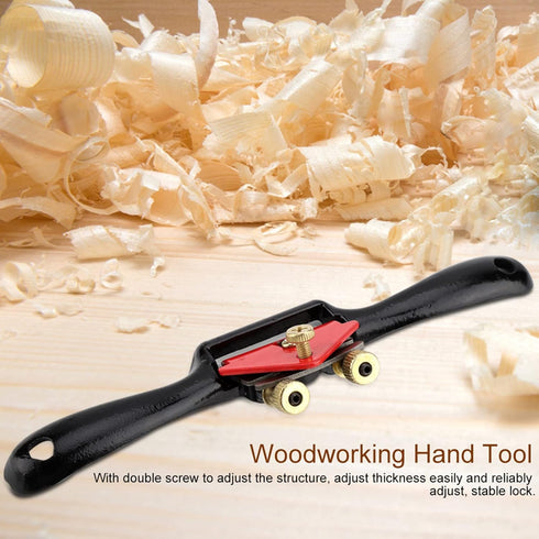 Draw Knife,10" Adjustable SpokeShave with Flat Base, Metal Blade Wood Working Hand Tool Perfect for Wood Craft, Wood Craver, Wood Working...