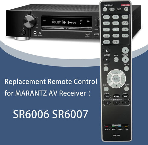 RC017SR Replacement Remote Control Compatibe for MARANTZ AV Receiver SR6006 SR6007 Audio/Video Receiver...